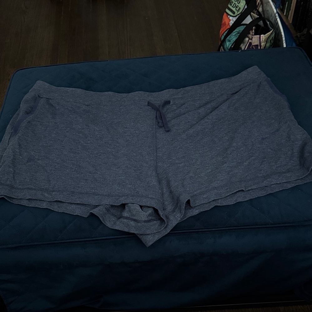 Casual Blue Drawstring Shorts